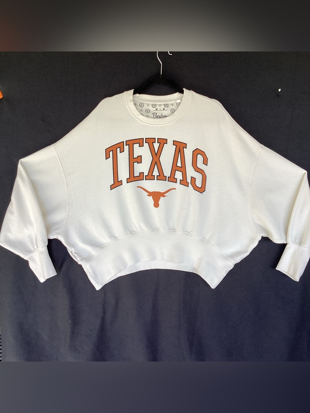 Press box by Royce apparel University of Texas longhorns oversized sweatshirt
